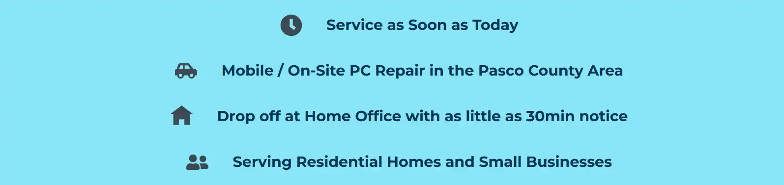 Same Day On-Site Computer Repair in Pasco County 2 home 2